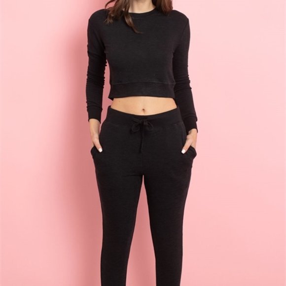 Black lounge Top & pants set - Picture 4 of 12